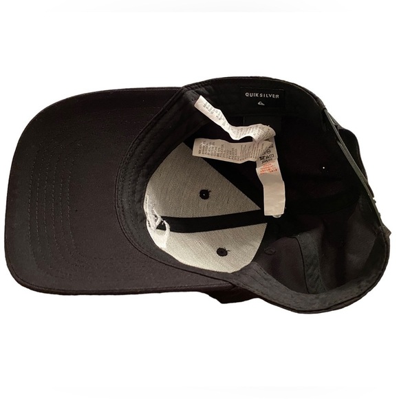 QUIKSILVER Black Surf Hat w/ White Logo Adjustable Cap - Picture 5 of 6